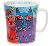 Egan LAUREL BURCH FANTASTIC FELINES Mug bleu clair