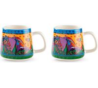 Egan LAUREL BURCH JUNGLE SONGS Set de 2 mugs orange 360 ml