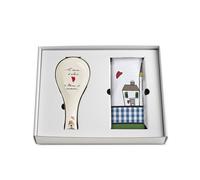 Egan LE CASETTE Ensemble tablier et bol de cuisine vert