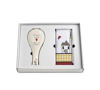 Egan LE CASETTE Ensemble tablier et bol de cuisson rouge