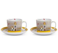 Egan LE CASETTE Set de 2 tasses à déjeuner jaunes 340 ml