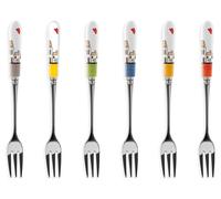 Egan LE CASETTE Set de 6 fourchettes à dessert colorées