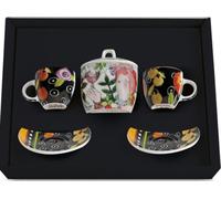 Egan LE PUPAZZE Set de 2 tasses à espresso et sucrier noirs