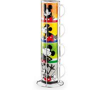 Egan Lot de 4 tasses empilables Mickey I Am + Metalrack ML. 350 PWM21I/4AM