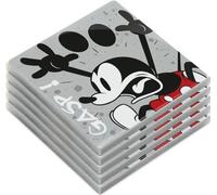EGAN Lot de 5 sous-verres Mickey Mouse I Am Grey