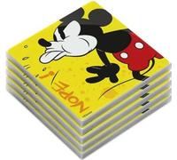 EGAN Lot de 5 sous-verres Mickey Mouse I Am Yellow