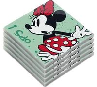 EGAN Lot de 5 sous-verres Minnie Mouse I Am Turquoise