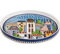 EGAN Plateau "Paese Mio" Bleu Ø 24 cm