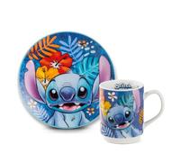 Egan Set d’Assiettes à Dessert + Mug Stitch Bleu