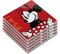 EGAN Set de 5 sous-verres Minnie Mouse I Am Red