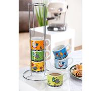 EGAN Set de 6 tasses à espresso empilables Cocoricò