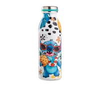 EGAN Stitch Bouteille d'eau - 500 ml en acier inoxydable, pour boissons chaudes et froides, étanche, respectueuse de l'environnement, motif Disney, enfants et adultes (blanc)