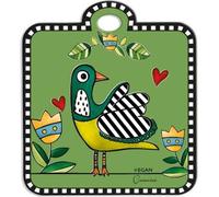 EGAN Tapis à soucoupe Cocoricò Vert 16×18 cm