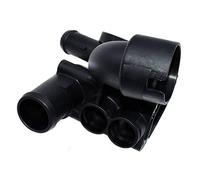 eGang Auto Nouveau boîtier de Thermostat de Tuyau d'eau de Refroidissement 022121117C pour VWS Golf Jetta R32 EOS Eurovan Audis TT Quattro 1999 00 01 02 03 04 05 06 07 08 2009