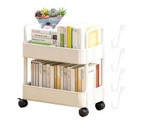 Égard du livre - Rack de stockage mobile | Chariot d'utilité roulante multicouche | Organisateur de stockage de grande capacité pour les jouets, collations, livres, ménage, salon, chambre, salle d'étu