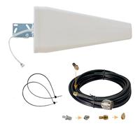 Egasky Antenne 5G/4G LTE 12dBi, Compatible avec Orange, Bouygues, SFR, et Free Mobile. Antenne Directionnelle Extérieure, Supporte Tous Les opérateurs en France. 5m Câble SMA/RP-SMA/TS9