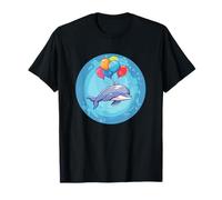 Égayez votre journée avec ce costume de dauphin et de ballons T-Shirt