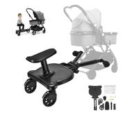 EGBNSY Hamac Poussette, Hamac Poussette Deuxième Enfant, Planche Poussette Universelle avec 25kg Charge et Planche 33x24.5cm, Planches à Roulettes pour Bébé et 3-7 Ans