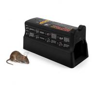EGBNSY Piège à Rat, Piège à Rat Électrique, Piège Rat, Tension 7000V, Alimentation Secteur 220V Ou Piles (4xD), Voyants LED, Porte Transparente, sans Toxique, Detaupeur pour Maison, Bureau, Commerce