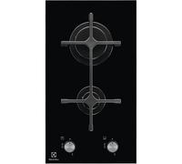 ELECTROLUX EGC3322NVK - Table de cuisson domino Gaz-3900W-L29xP52cm-Revêtement verre-Noir