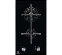 Electrolux Table de cuisson domino Gaz EGC3322NVK 3900W L29xP52 cm Revêtement verre Noir