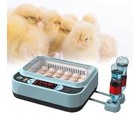 EGDSIHAE Incubateur d'œufs, 24/36/64 œufs, couveuse Intelligente pour volailles, pour l'éclosion des œufs d'oiseaux, Remplissage Automatique en Eau et Rotation des œufs à 360°, 16-24