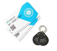 eGeeTouch Cartes NFC + porte-clés NFC pour toutes les serrures intelligentes eGeeTouch (total 4 pièces)