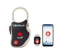 eGeeTouch Smart TSA Verrou de voyage - Sécurisez et suivez vos bagages, sac à dos, armoire partout où vous allez. (Simple noir)