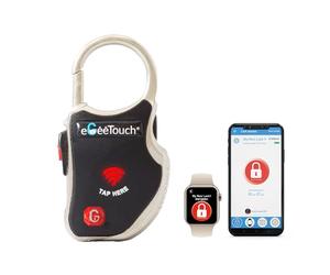 eGeeTouch Smart TSA Verrou de voyage - Sécurisez et suivez vos bagages, sac à dos, armoire partout où vous allez. (Simple noir)