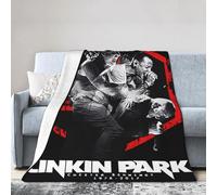 Egenedcemre Lin-kin Rock *Park- Chester Singer Benning*ton Couverture en flanelle super douce pour cadeau de Noël ou de Saint-Valentin pour lit ou canapé 203,2 x 152,4 cm