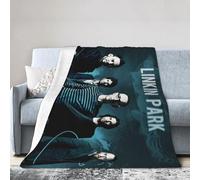 Egenedcemre Lin-kin Rock *Park- Chester Singer Benning*ton Couverture en flanelle super douce pour Noël, Saint-Valentin, lit ou canapé 101,6 x 76,2 cm