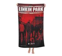 Egenedcemre Lin-Kin Rock *Park- Chester Singer Benning*Ton Serviette de bain en microfibre absorbante - 80 x 130 cm - Légère - Pour le sport, les voyages, la plage - Cadeau pour les fans