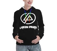 Egenedcemre Lin-kin Rock *Park- Chester Singer Benning*ton Sweat à capuche pour femme imprimé mode Tops Pull à capuche avec cordon de serrage avec poche pour les fans Cadeau, Lp-3, M