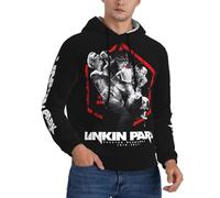 Egenedcemre Lin-kin Rock *Park- Chester Singer Benning*ton Sweat à capuche pour homme surdimensionné graphique vintage Y2K Hoodies Pullover Streetwear pour fans Cadeau, Lp-8, L