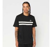 Sergio Tacchini T-Shirt 'Egeo Co' noir / blanc, Taille L