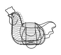 Egg Basket - Chicken Shaped Wire Egg Basket | Chicken Shaped Wire Egg Basket | Egg Basket With Handle | Wire Egg Basket | Gathering Basket Practical And Multifunctional For Food Fruit And Eggs