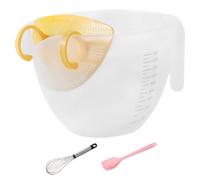 Egg Beater, Measuring Cup, Rice Washing Cooking Aid Baking Tool Durable Clear Markings Easy Pour Lightweight Design, Kitchen Gadget for Rice Washing, Cooking, Baking