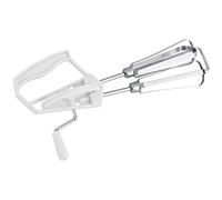 Egg Beater, Stainless Steel Rotary Hand Whip Whisk, Mixing Blender Kitchen Cream Egg Beater Gravy Hand Mixer for Mixing, Blending, Beating, Stirring, Cooking, Hand Whip Whisk Egg Beater(Blanc)