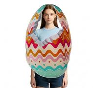 Egg Costume - Easter Egg Cosplay Role Play, Theme Party Dress Up for Children, Adults, Birthday Celebrations, School Plays, Themed Party, Stage Performance Holiday Gathering Family Fun Events