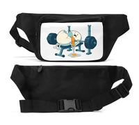 Egg Cracked Under Heavy Bench Press Sac banane unisexe Noir
