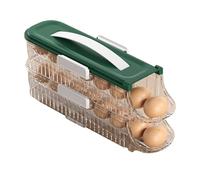 Egg Holder for Fridge, Space Saving, Refrigerator Egg Container Easy Access Space Saving Transparent Fridge Side Door Egg Storage Box