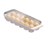 Egg Holders, Refrigerator Storage, 13.39x4.92x3.15in Twelve Slot, Space Saving, Dispenser Design, Fridge Organizer, Travel Carrier, Stackable Box for Kitchen, Home Use, Food Storage