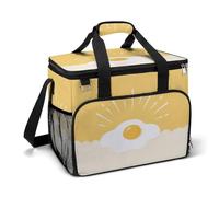 Egg Like The Sun Sac isotherme pour camping et plage avec bandoulière