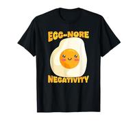 Egg-Nore Negativity Jeu de Mots drôle et Mignon œuf au Plat T-Shirt