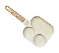 Egg Pan - Portable Breakfast Skillet | Frying Pancake Pan Egg Skillet Nonstick, 3-Section Cookware Kitchen Supplies For Induction Electric Stove Restaurant Home Cooking Steak Sandwich BBQ