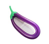 Egg plantPool Float - Radeau Gonflable géant en Vinyle Durable de 60 Pouces, hamac en Forme d'aubergine suprême, piscinegéante Aubergine avecvalve de gonflage Rapide | Radeau de piscinefantaisie po