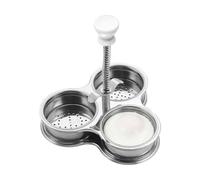 Egg Poaching Pan - 3-Cavity Non-Stick Stainless Steel Steamer Cup | Stainless Steel Cooking Pan For Breakfast Morning Meals Kitchen Countertops Steaming Frying And Boiling