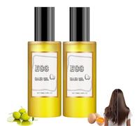 Egg Protein Hair Repair Oil,Eggs Oils,Egg Remedy Hair Oil for Damaged and Dry Hair,Nourishing & Strengthening,Adds Shine (2 Pcs)