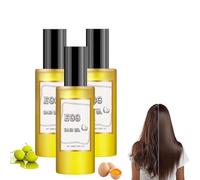 Egg Protein Hair Repair Oil,Eggs Oils,Egg Remedy Hair Oil for Damaged and Dry Hair,Nourishing & Strengthening,Adds Shine (3 Pcs)
