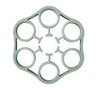 Egg Rack Boiling, Steamer Holder, 6.18x6.18x0.79 inches, Silicone Tray, Heat Resistant Stand, Food Grade Kitchen Tool, Compact Lightweight Design, for Pressure Cooker Pot, Breakfast Meal Prep Use